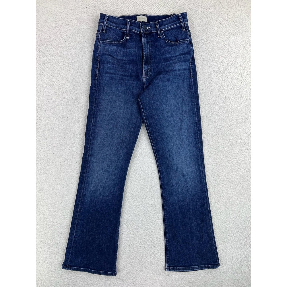 Mother The Hustler Ankle Jeans Womens 28 Blue Heirloom High Rise Stretch Denim